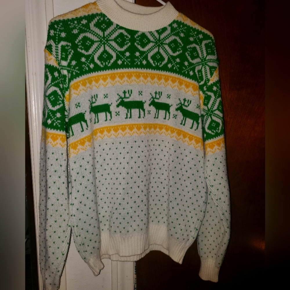 Vintage John Deere Christmas Sweater The Beautiful Bodygaurds Medium